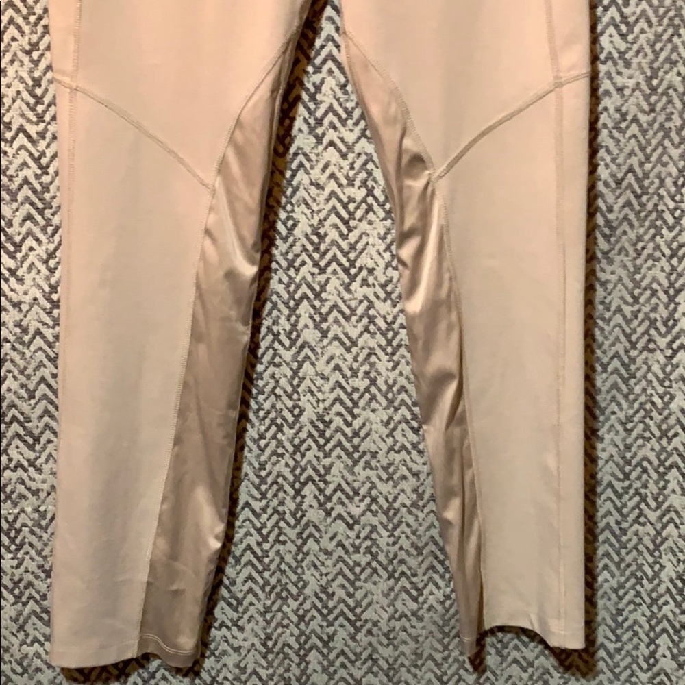 grass collection Cream Track Pants with Knee Panel Details - Picture 5 of 8